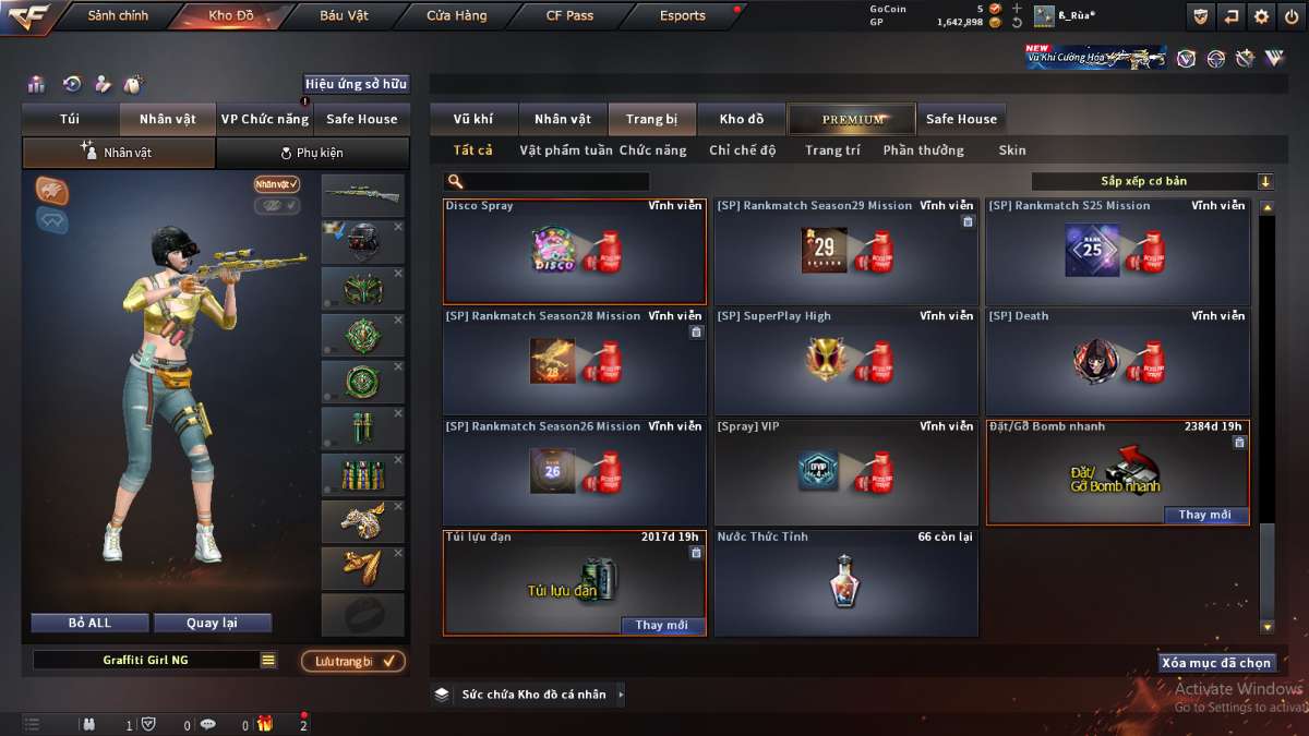 shop acc cf uy tin gia re